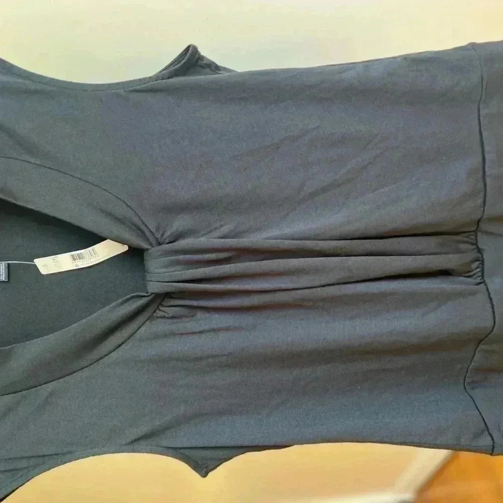 NEW DIRECTIONS BLACK BLOUSE PETITE LARGE NWT - Picture 7 of 13